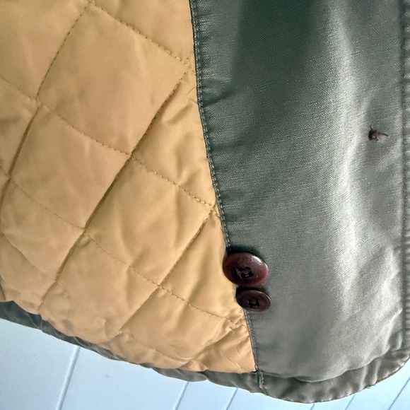 Vtg LL Bean Field Coat Barn Jacket Corduroy Collar M Fisherman Chore Coat OWY28 - Picture 7 of 13